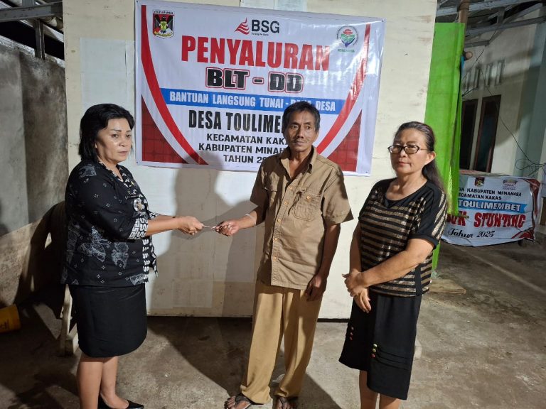 Berikan BLT Januari-Maret, Hukum Tua Toulimembet Tegaskan Gunakan Untuk Bahan Pokok