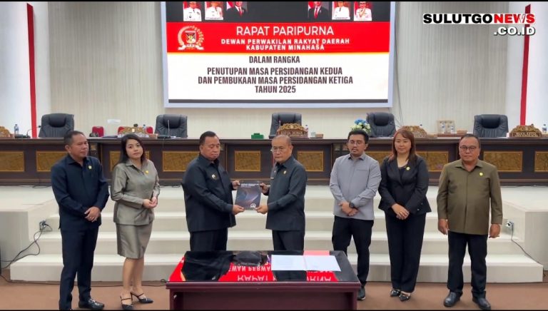 Gelar Rapat Paripurna Bupati Minahasa dan Ketua DPRD Minahasa Sampaikan Hal ini