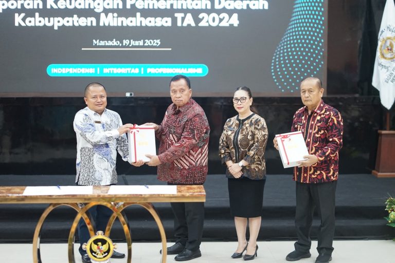 Berturut-turut Pemerintah Minahasa Raih Opini WTP Ke- 11 Kali
