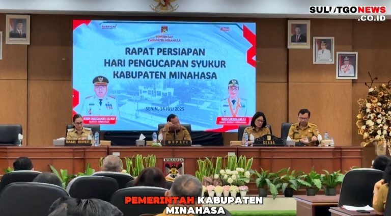 Rapat Persiapan Pengucapan Syukur, Pemkab Minahasa Rayakan Bersama, Masyarakat Diminta Jaga Keamanan