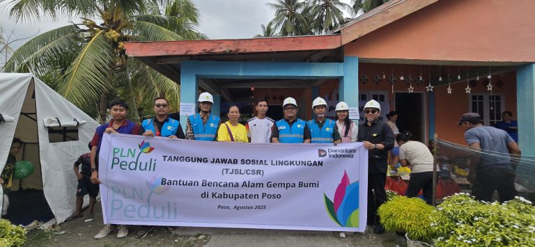 PLN Salurkan Bantuan untuk Warga Terdampak Gempa Poso