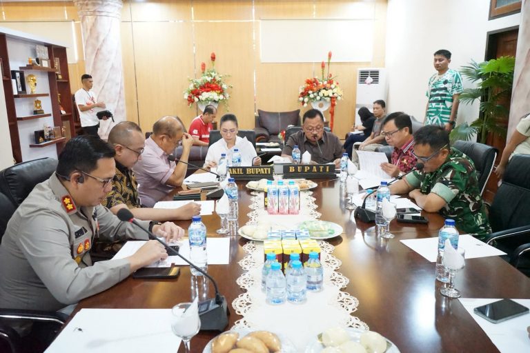 Rapat Forkopimda Bahas Persiapan HUT Ke-80 Proklamasi Kemerdekaan RI di Kabupaten Minahasa 
