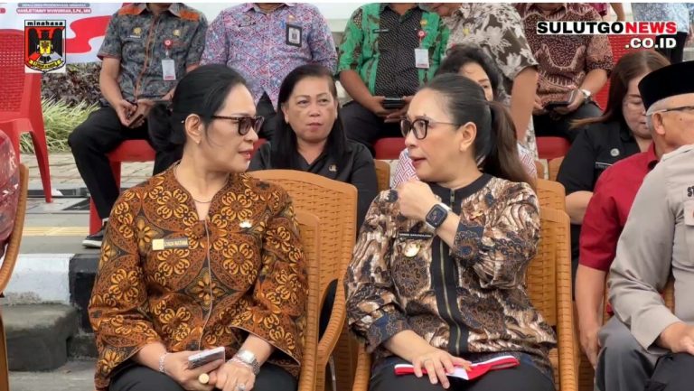 Pemerintah Kabupaten Minahasa Membagikan Bendera Dalam Rangka HUT Ke-80 Kemerdekaan RI