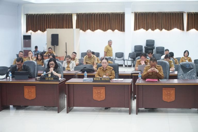 Wakil Bupati Vanda Sarundajang Pimpin Rakor MCSP Tahun 2025