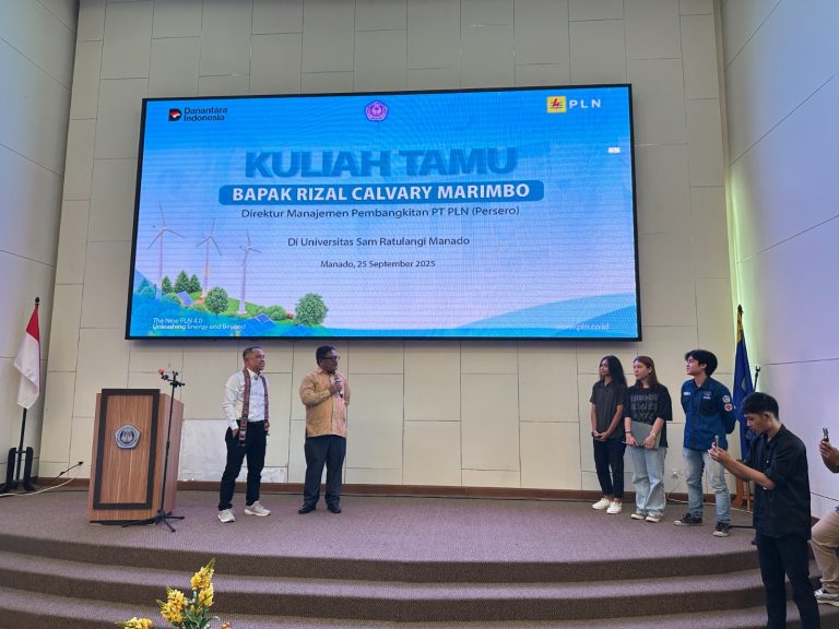 Direktur Manajemen Pembangkitan PLN Ajak Akademisi dan Mahasiswa Sukseskan Transisi Energi Dalam Kuliah Umum di Universitas Samratulangi Manado