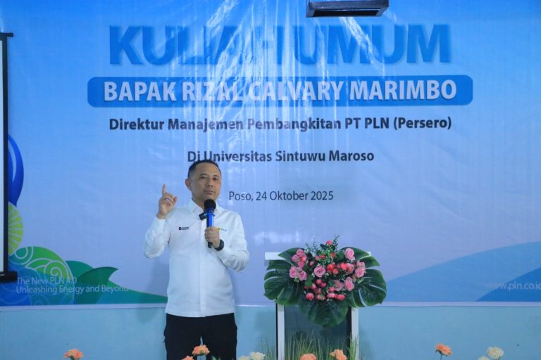 TEKANKAN PENTINGNYA MENGGALI POTENSI DIRI, DIREKTUR MANAJEMEN PEMBANGKITAN PLN BERI KULIAH UMUM KEPADA RATUSAN MAHASISWA UNSIMAR