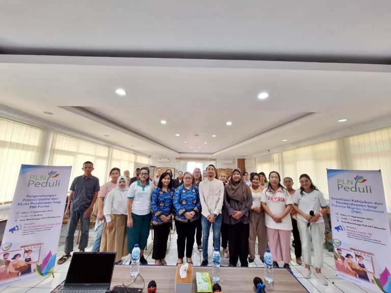 PLN UP3 Manado melalui HUB UMK Gelar Sosialisasi Kebijakan dan Pemberdayaan Bagi Pekerja Migran Indonesia serta Pengembangan Potensi Usaha Bagi PMI Purna