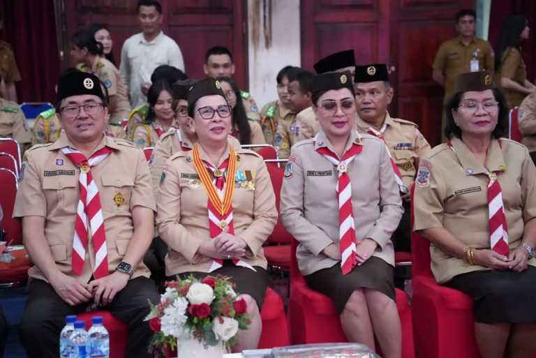 Vanda Sarundajang Lantik Pengurus Gerakan Pramuka Kota Manado Periode 2025–2030