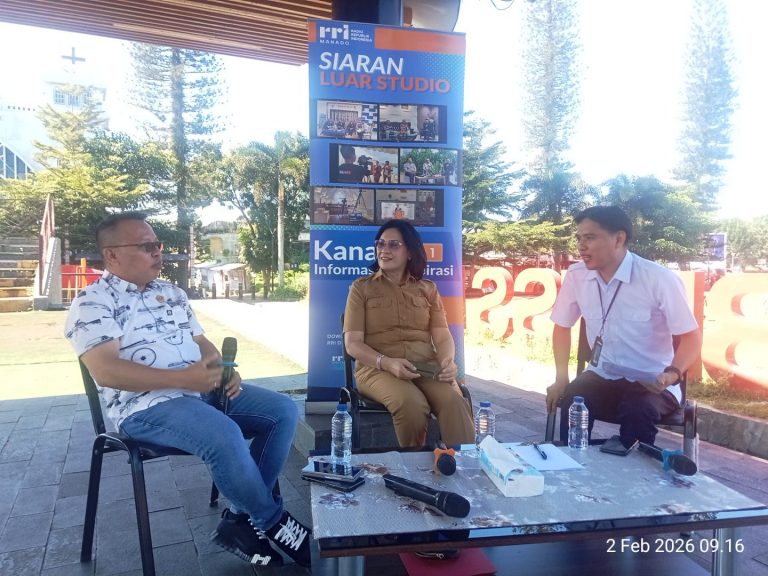 Sekda Watania Jadi Narasumber di Siaran Luar Studio RRI Manado, Bahas Pilhut 2026 Jujur dan Adil