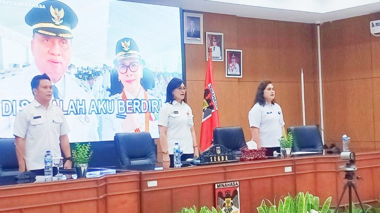 Sekda Lynda Watania Buka Rakor Penyusunan LKPJ dan LPPD Kabupaten Minahasa Tahun 2025