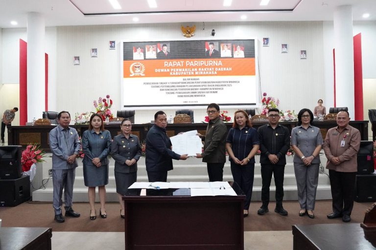 DPRD Minahasa Sahkan Dua Perda Strategis, Perkuat Akuntabilitas APBD dan Transformasi PDAM Menjadi Perumda