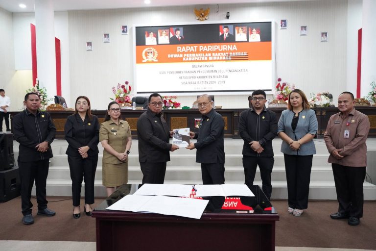 DPRD Minahasa Gelar Paripurna Usul Pemberhentian dan Pengangkatan Ketua DPRD Sisa Masa Jabatan 2024–2029