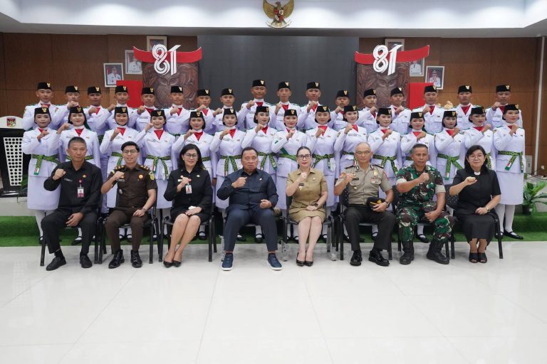 Upacara HUT ke-81 RI di Minahasa Berlangsung Khidmat, Paskibraka Tuai Apresiasi