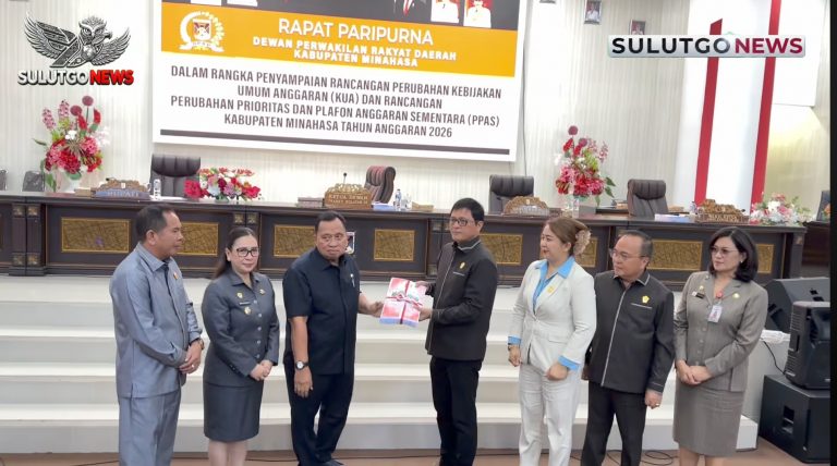 RAPAT PARIPURNA DPRD MINAHASA BAHAS PERUBAHAN KUA DAN PPAS 2026