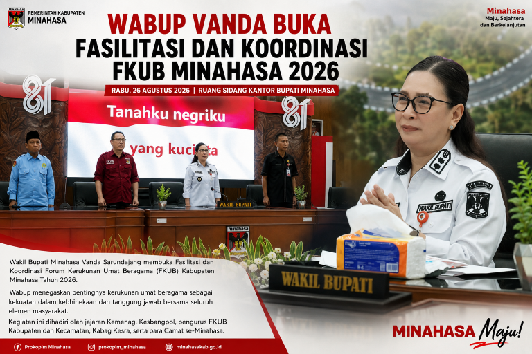 WABUP VANDA BUKA FASILITASI DAN KOORDINASI FKUB MINAHASA 2026