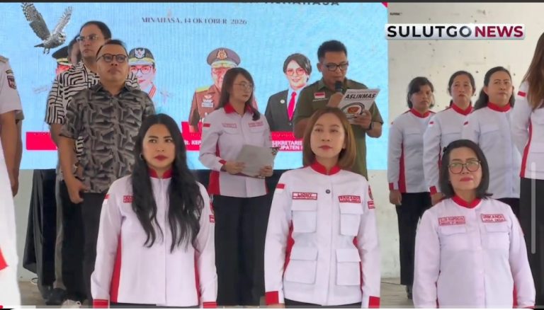 DUA ORGANISASI RESMI DIKUKUHKAN, SRIKANDI JAGA DESA DAN ASLINMASS MINAHASA